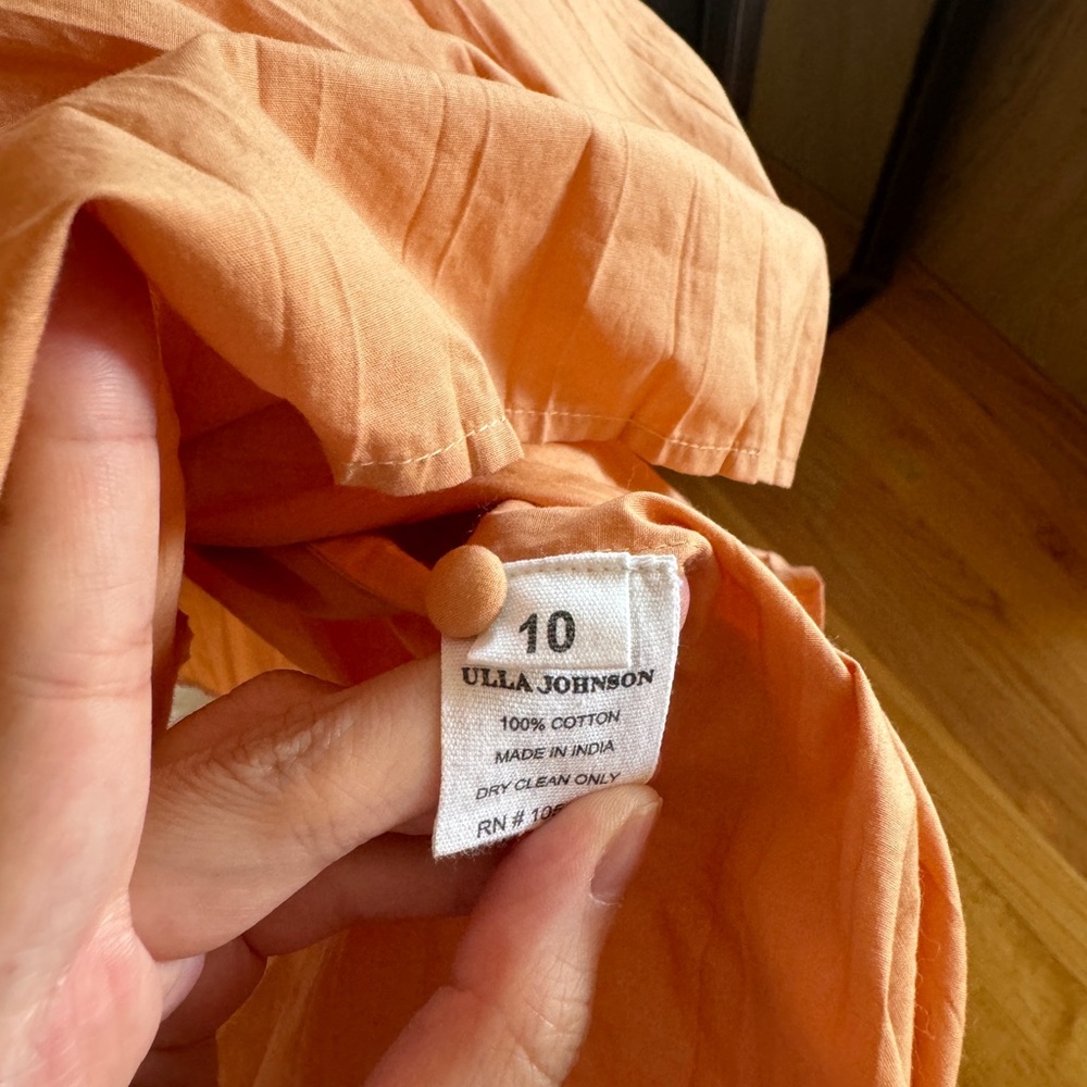 Ulla Johnson Peach Midi Dress - Picture 10 of 10